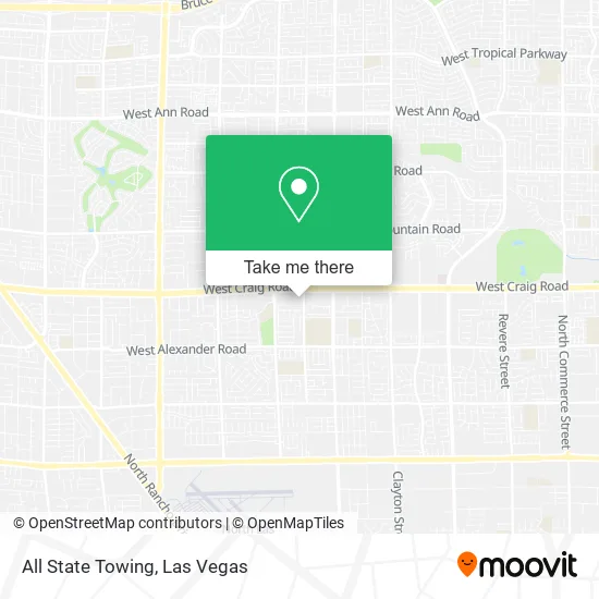 Mapa de All State Towing