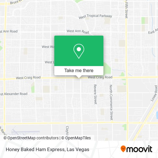 Honey Baked Ham Express map