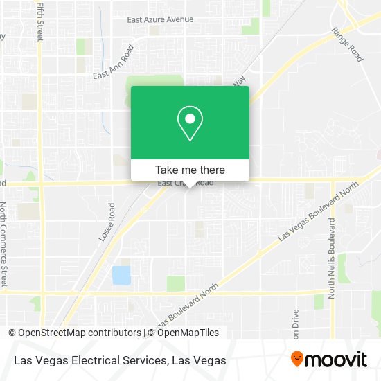 Las Vegas Electrical Services map