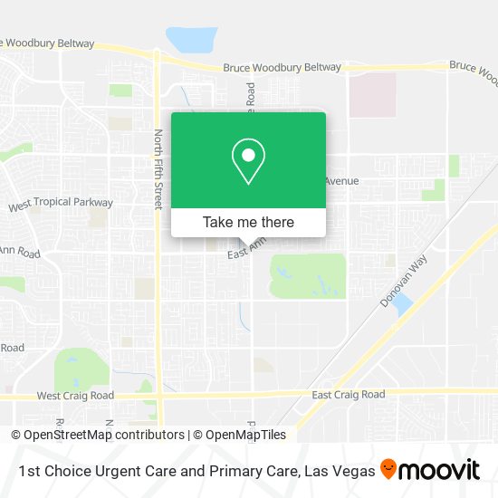 Mapa de 1st Choice Urgent Care and Primary Care