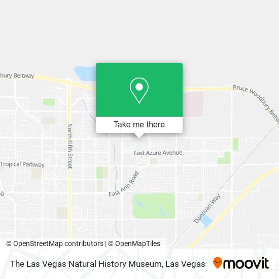 The Las Vegas Natural History Museum map