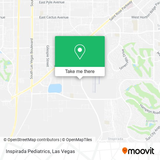 Inspirada Pediatrics map
