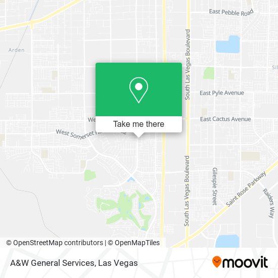 A&W General Services map
