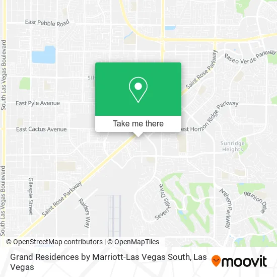 Grand Residences by Marriott-Las Vegas South map