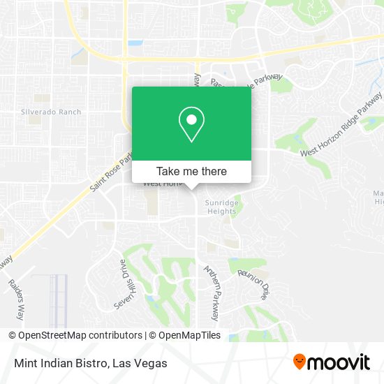 Mint Indian Bistro map