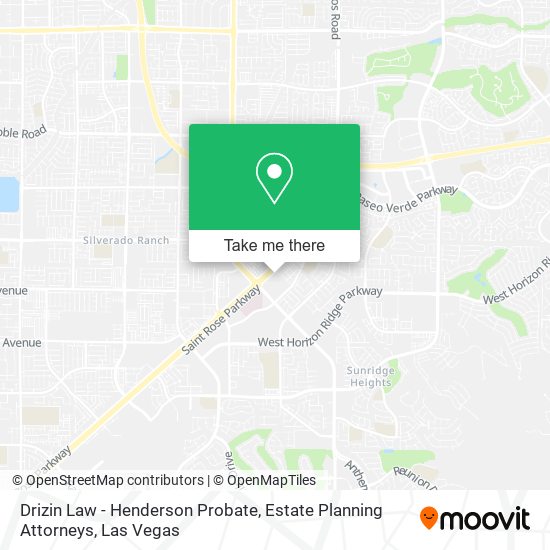 Drizin Law - Henderson Probate, Estate Planning Attorneys map