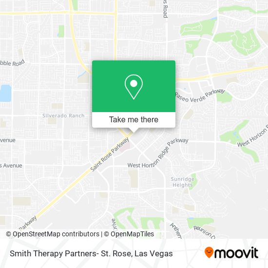 Smith Therapy Partners- St. Rose map
