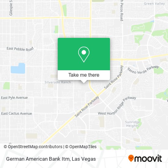 Mapa de German American Bank Itm