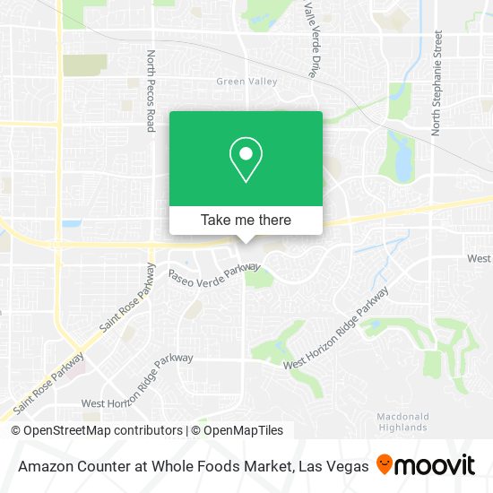 Amazon Counter at Whole Foods Market map