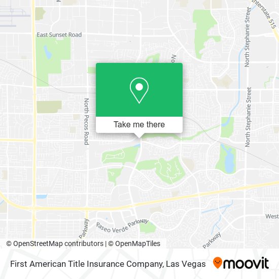 Mapa de First American Title Insurance Company