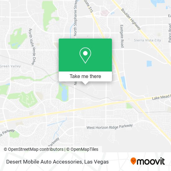 Mapa de Desert Mobile Auto Accessories