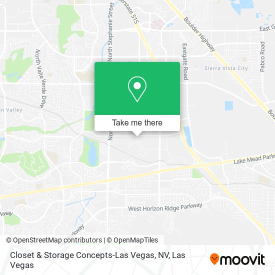 Closet & Storage Concepts-Las Vegas, NV map