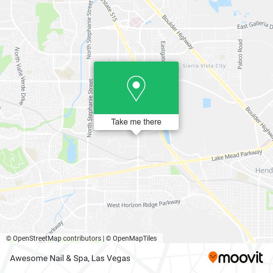 Mapa de Awesome Nail & Spa