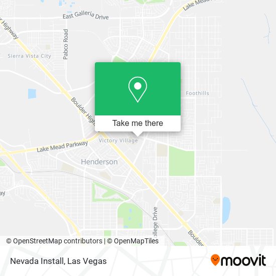 Nevada Install map