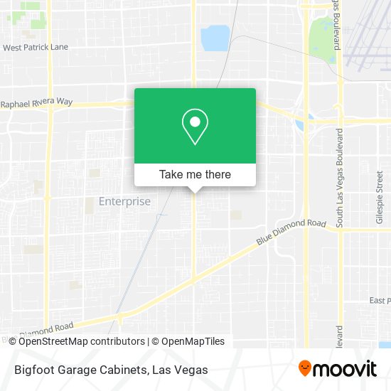 Bigfoot Garage Cabinets map