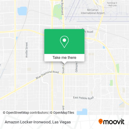 Mapa de Amazon Locker-Ironwood