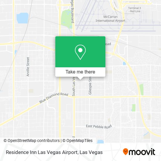 Mapa de Residence Inn Las Vegas Airport