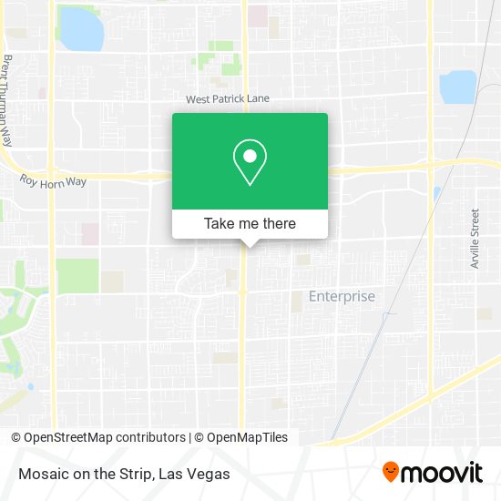 Mapa de Mosaic on the Strip