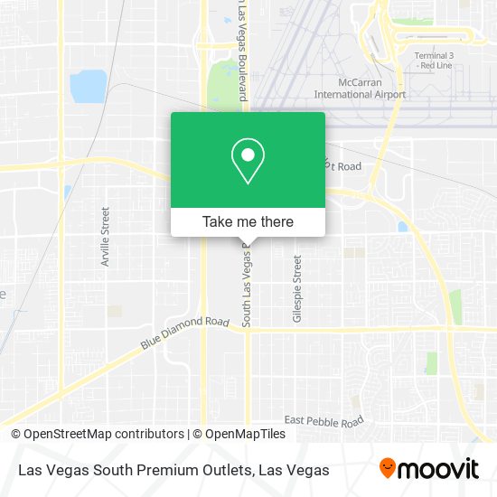 Mapa de Las Vegas South Premium Outlets