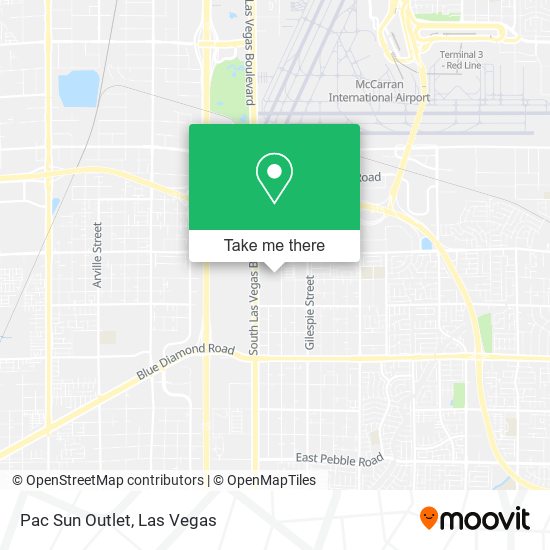 Mapa de Pac Sun Outlet