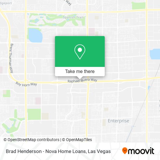Brad Henderson - Nova Home Loans map