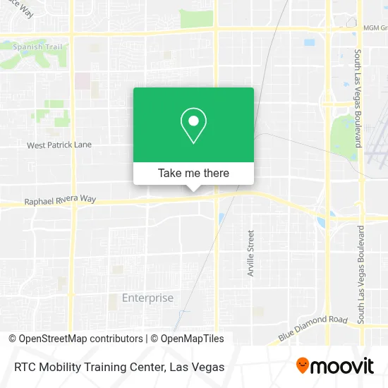 RTC Mobility Training Center map