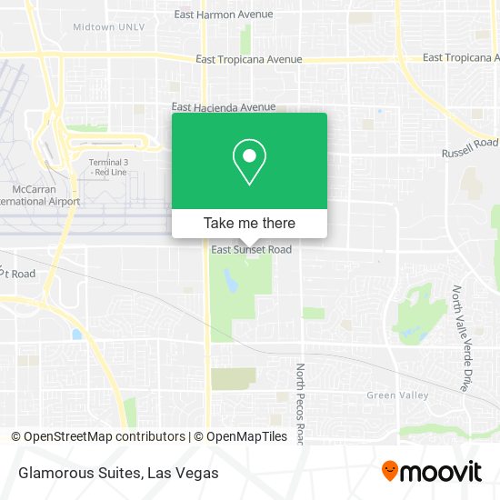 Glamorous Suites map