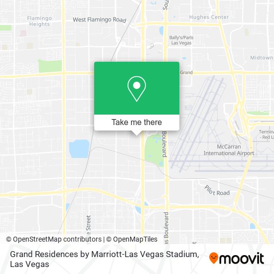 Mapa de Grand Residences by Marriott-Las Vegas Stadium