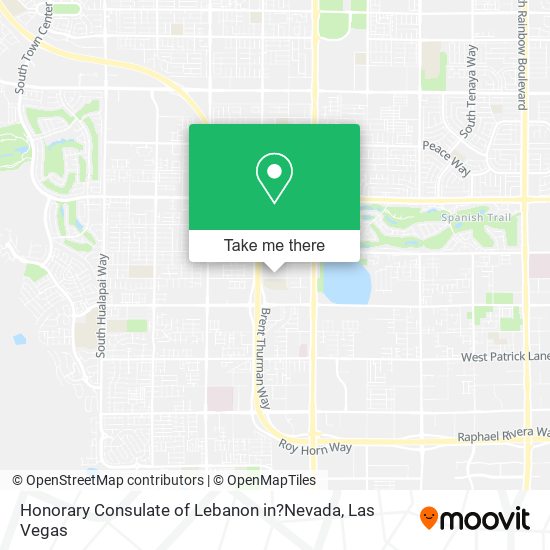Honorary Consulate of Lebanon in?Nevada map