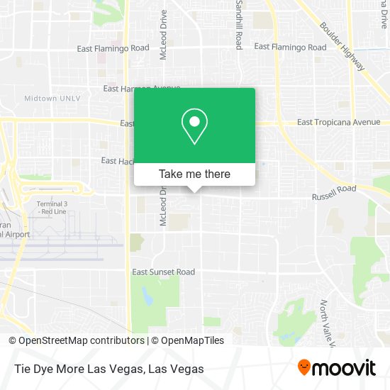 Tie Dye More Las Vegas map