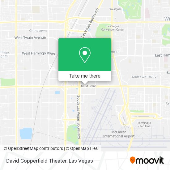 Mapa de David Copperfield Theater