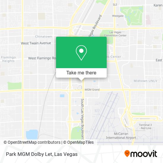 Park MGM Dolby Let map