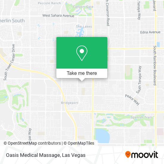 Oasis Medical Massage map