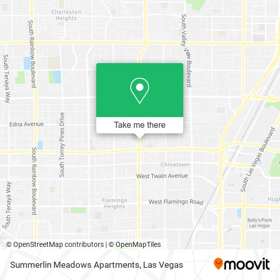 Mapa de Summerlin Meadows Apartments