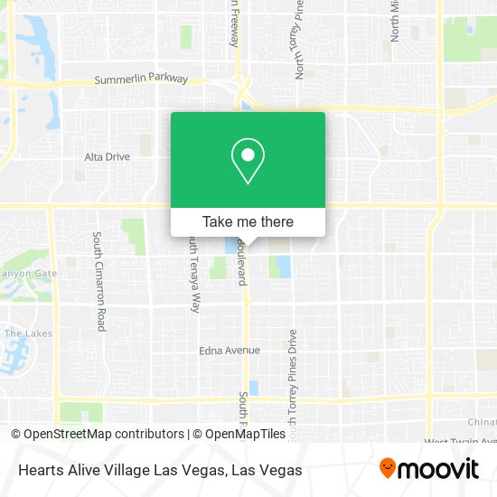 Hearts Alive Village Las Vegas map