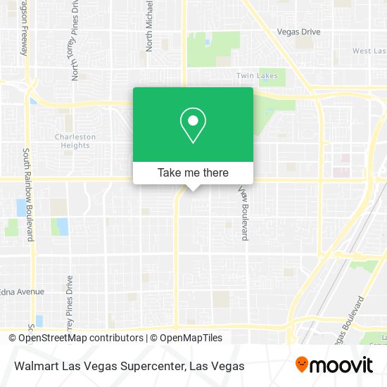 Mapa de Walmart Las Vegas Supercenter