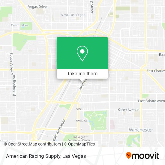American Racing Supply map
