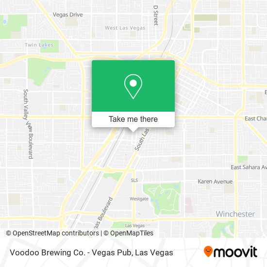 Mapa de Voodoo Brewing Co. - Vegas Pub