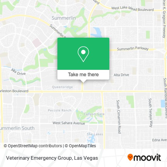 Veterinary Emergency Group map