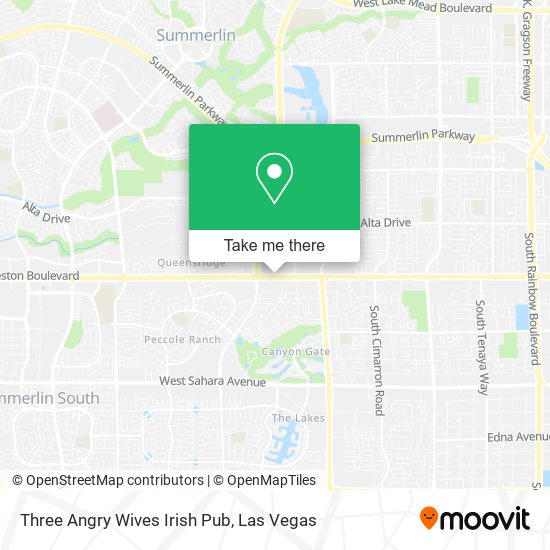 Three Angry Wives Irish Pub map