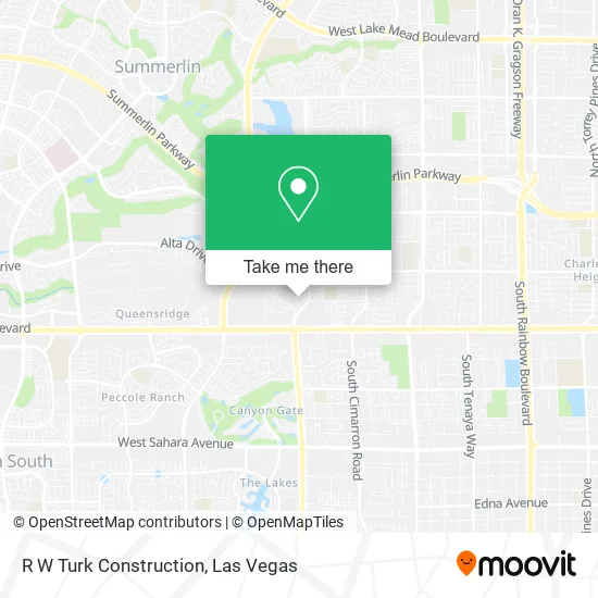 R W Turk Construction map