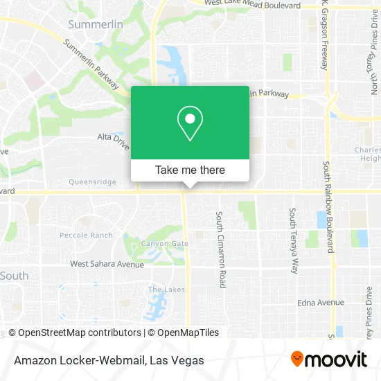 Amazon Locker-Webmail map