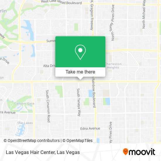 Las Vegas Hair Center map