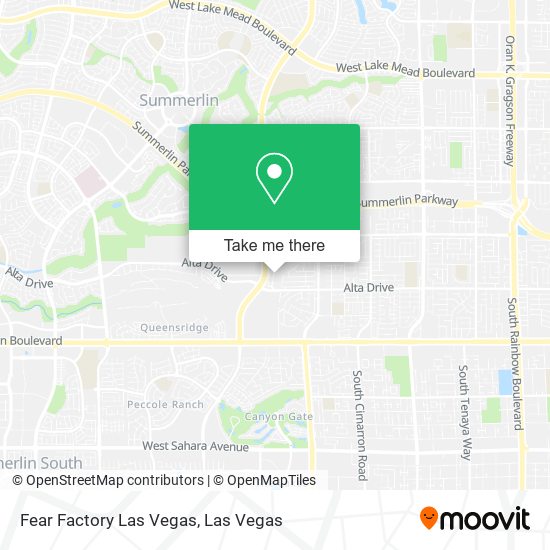 Mapa de Fear Factory Las Vegas