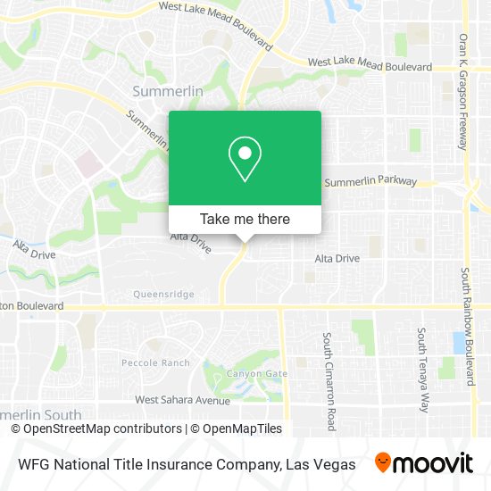 WFG National Title Insurance Company map