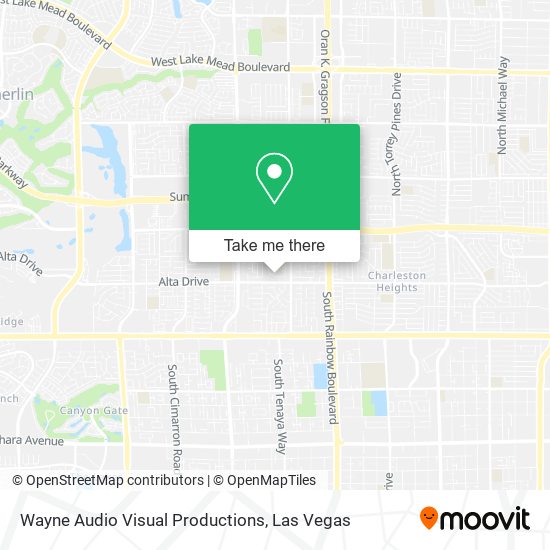 Wayne Audio Visual Productions map