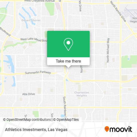 Athletics Investments map
