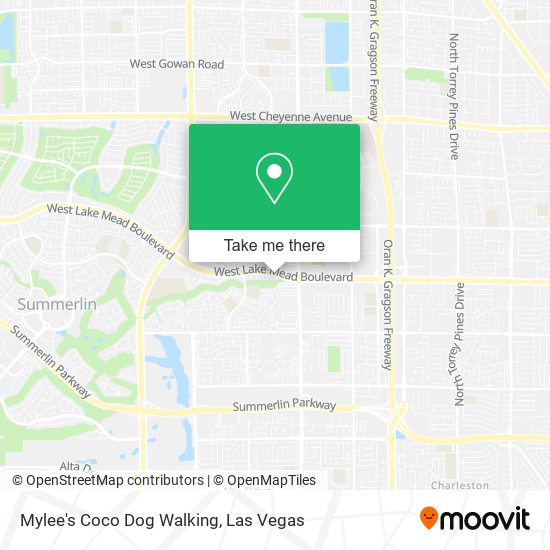 Mapa de Mylee's Coco Dog Walking