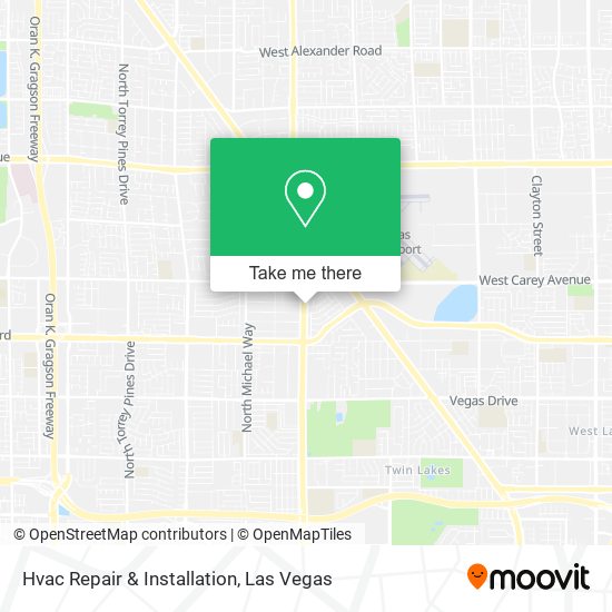 Hvac Repair & Installation map