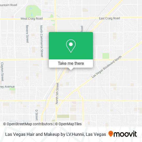 Mapa de Las Vegas Hair and Makeup by LV.Hunnii